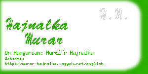 hajnalka murar business card